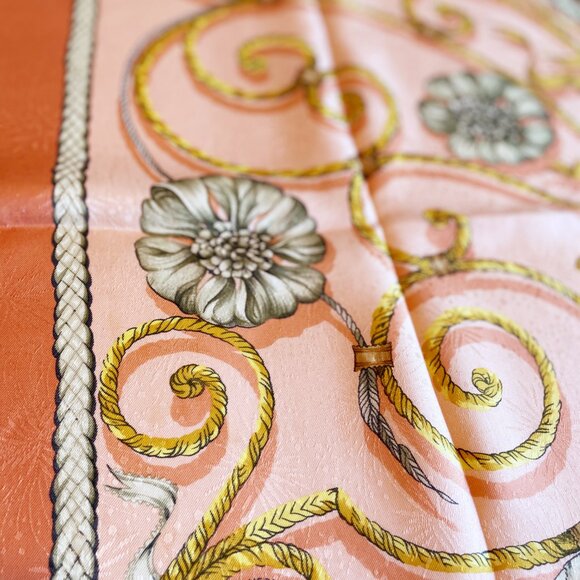 Vintage Hermès Silk Scarf "Jouvence" by Leïla Menchari - Picture 12 of 15